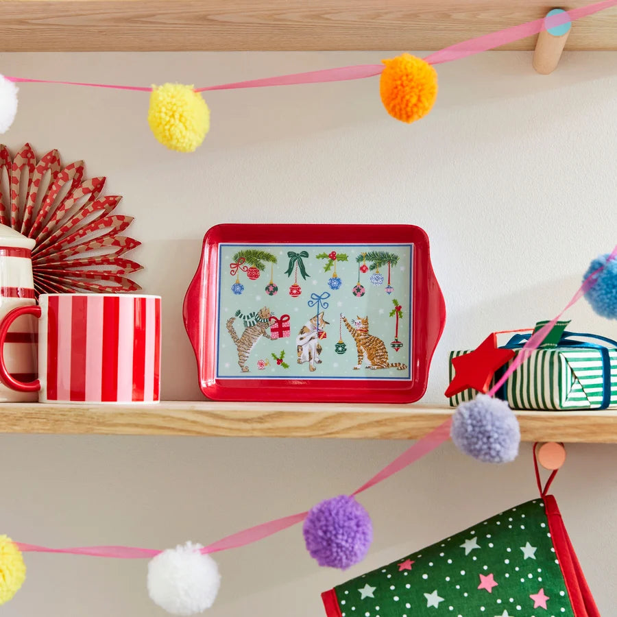 Christmas Cats Small Scatter Tray