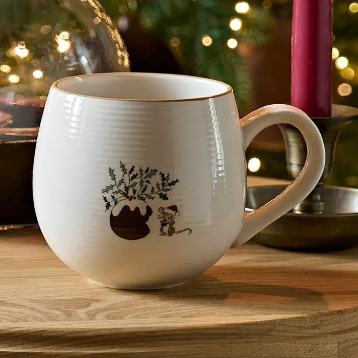 Christmas Puddings Large Stoneware Mug