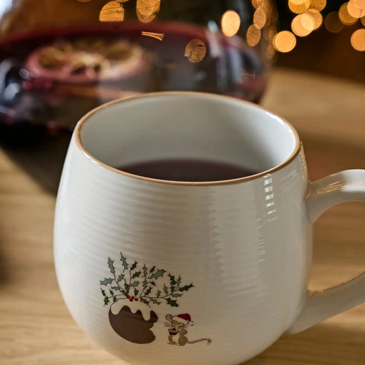 Christmas Puddings Large Stoneware Mug