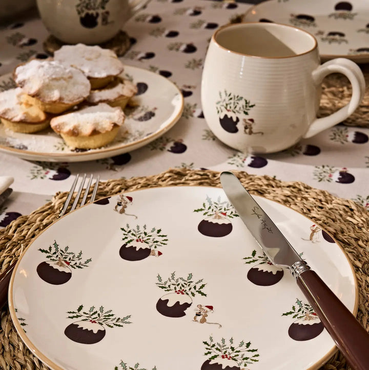 Christmas Puddings Stoneware Side Plate