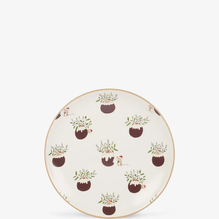 Christmas Puddings Stoneware Side Plate