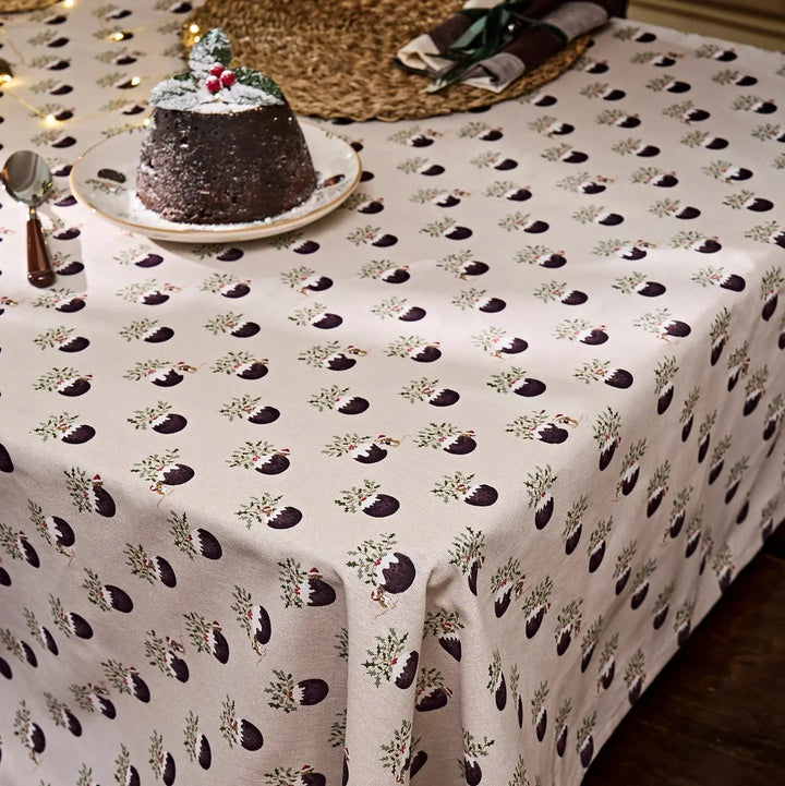 Christmas Puddings Table Cloth