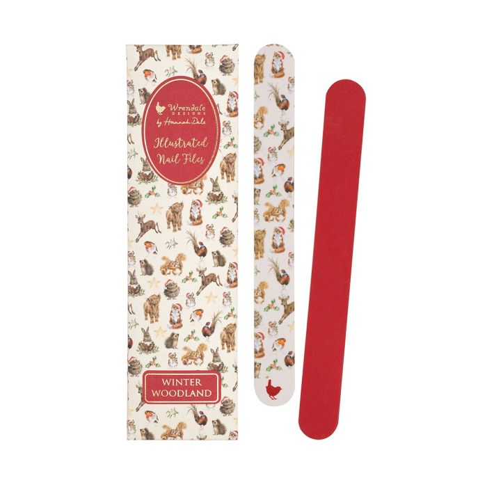 'Winter Woodland' Illustrated Nail File Set