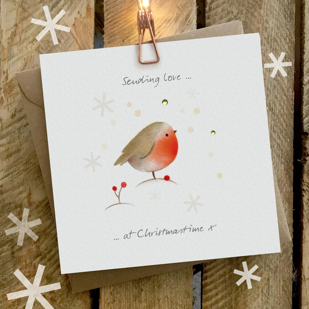 Sending Love at Christmastime Card