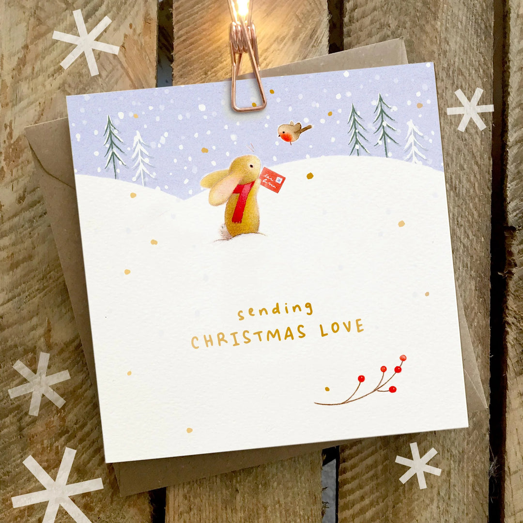 Sending Christmas Love Card