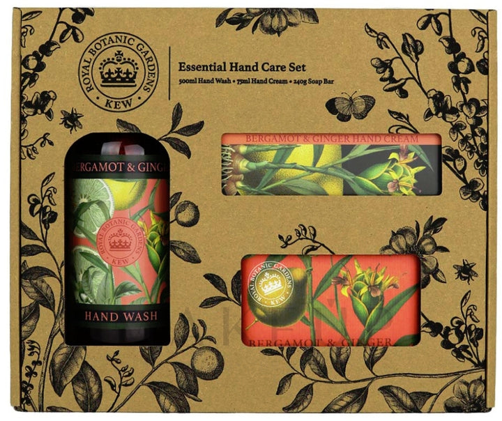 Kew Gardens Bergamot & Ginger Essential Hand Care Gift Box