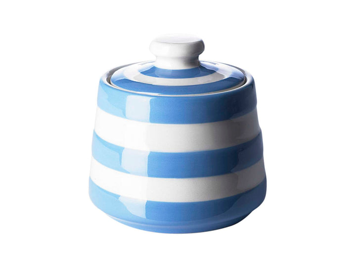 Cornishware Covered Sugar Pot