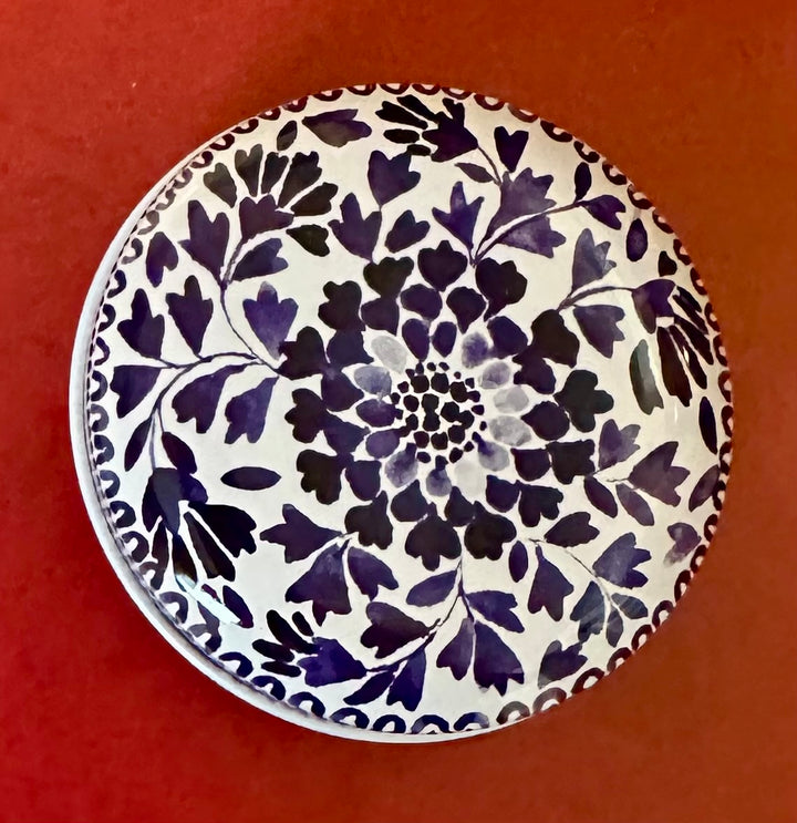 Blue & White Mini Round Tin