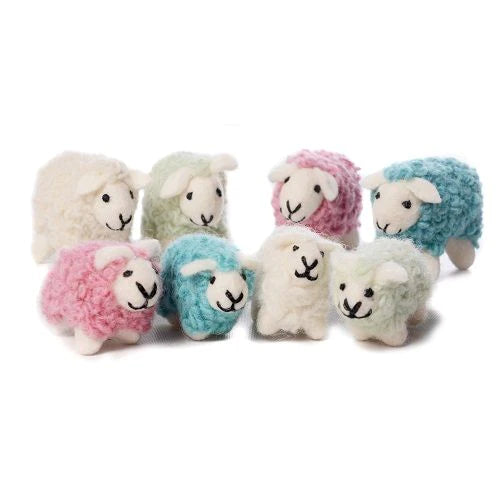 Mini Colorful Sheep Felt Decorations