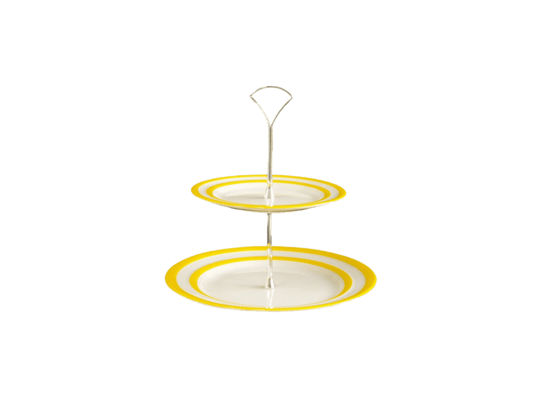 Cornishware Two-Tier Cake Stand