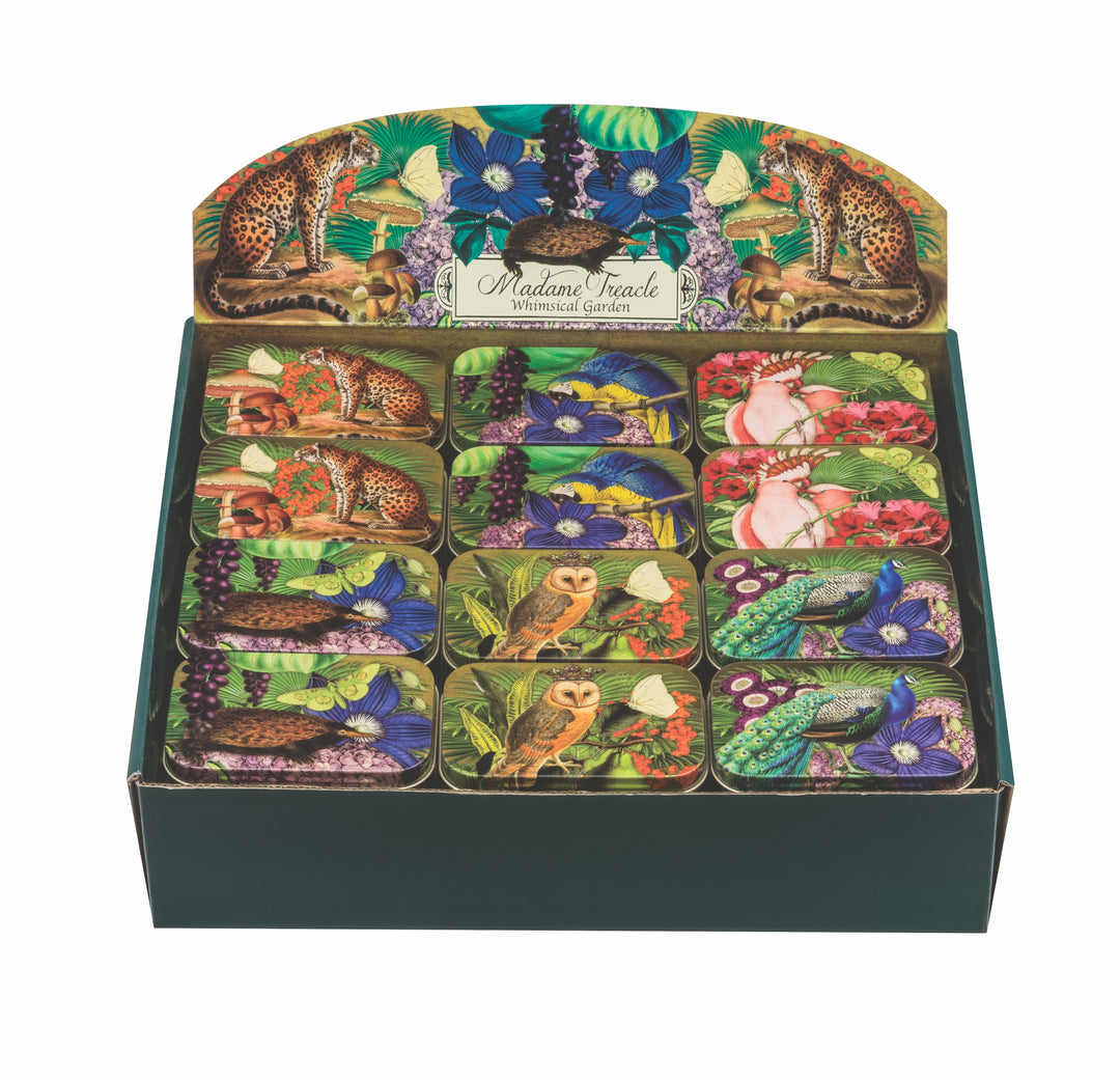 Madame Treacle Whimsical Garden Hinged Pocket Tin