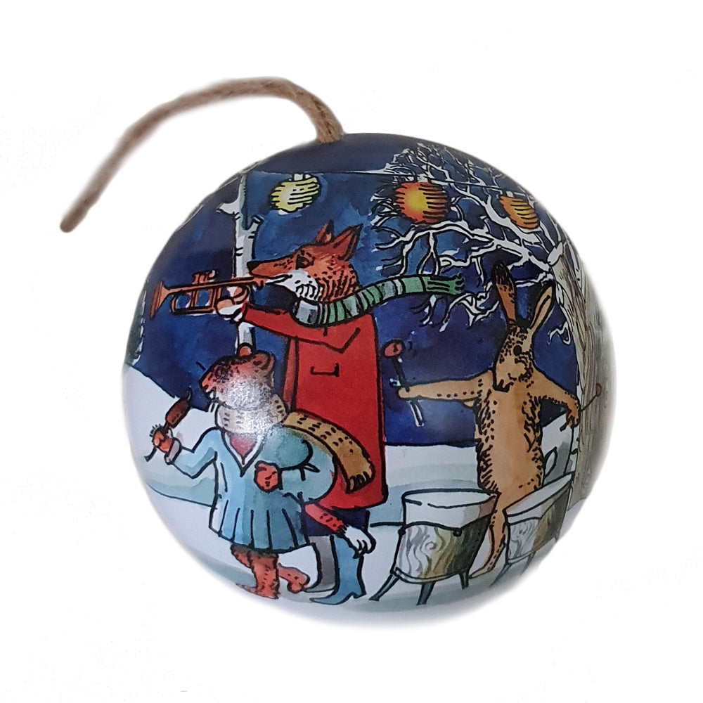 Winter Scene Round Baubles