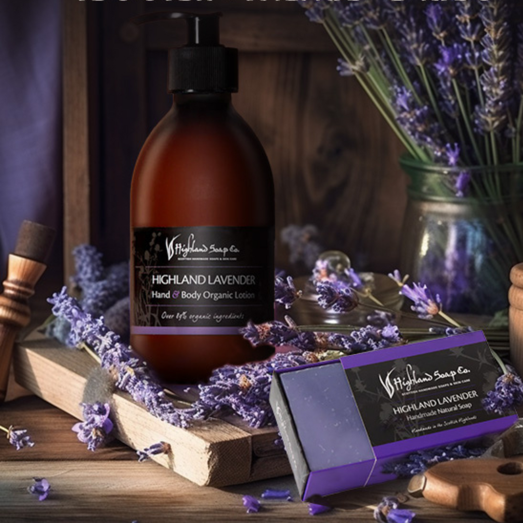 Highland Lavender Hand & Body Organic Lotion 300ml