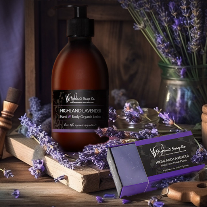 Highland Lavender Hand & Body Organic Lotion 300ml