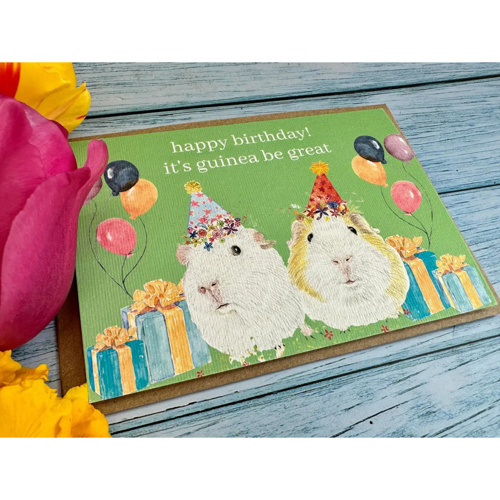 Birthday Guinea Pigs Eco-card