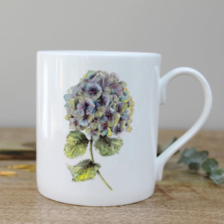Hydrangea Bone China Mug by Toasted Crumpet.