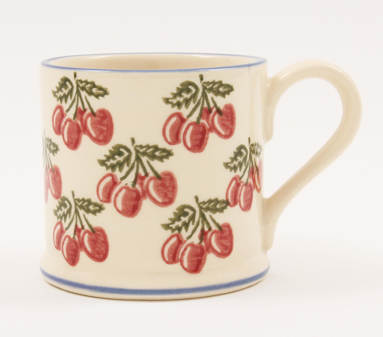 Brixton Pottery Cherries handmade pottery mug