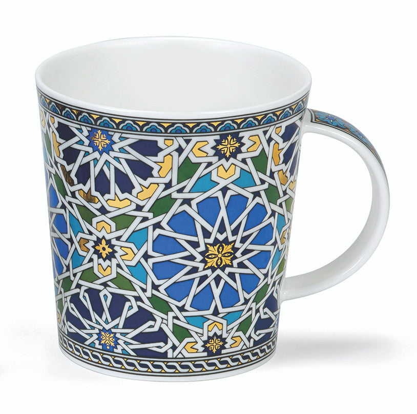 Dunoon Lomond Sheikh blue bone china mug.