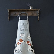 Organic cotton Jack Russell apron from Sweet William Designs.