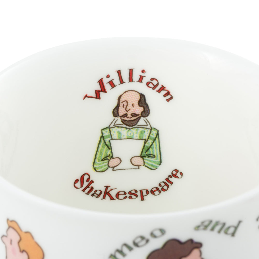 Alison Gardiner Bone China Shakespeare Characters mug boxed.