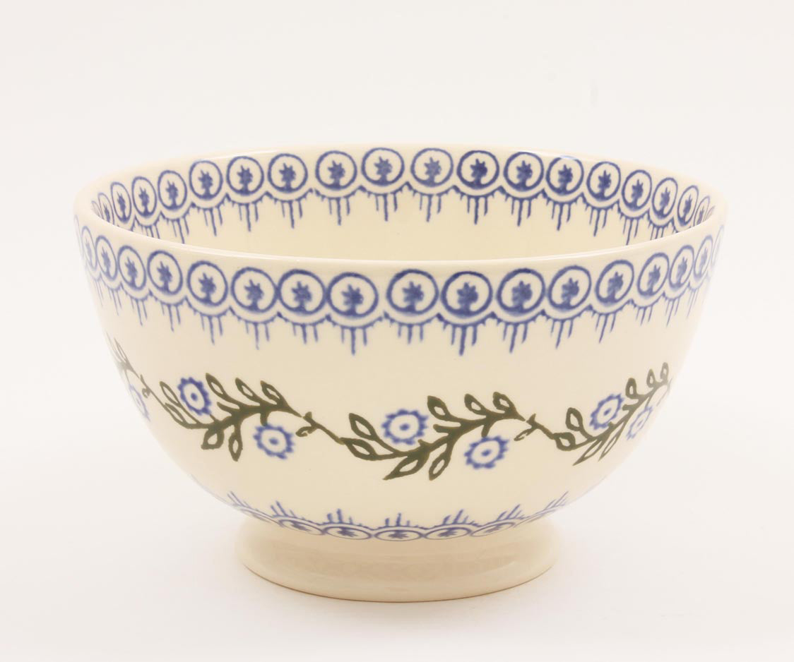 Brixton Pottery Floral Garland handmade small nibbles or dip bowl