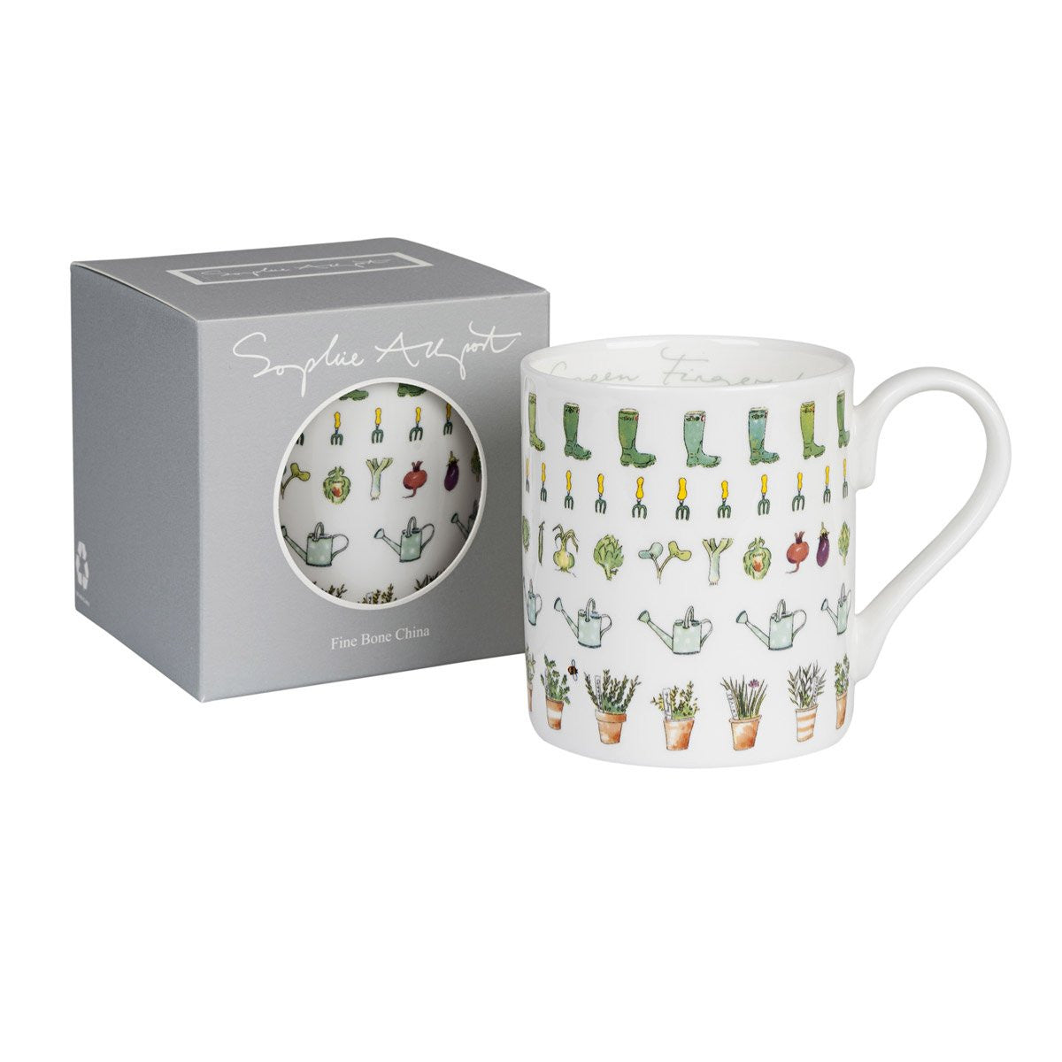 Sophie Allport Green Fingers Mug boxed