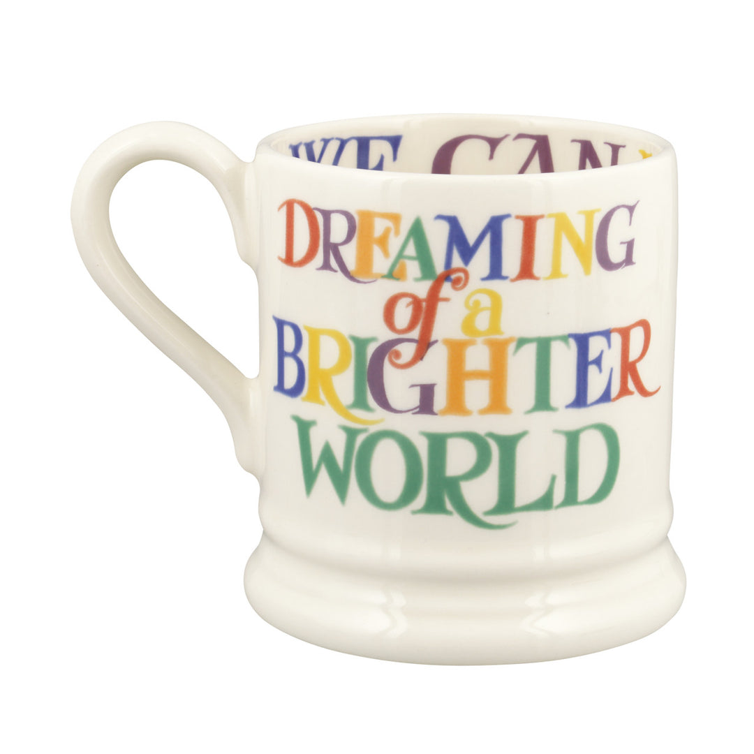 Emma Bridgewater Rainbow Toast Kindness & A Fair World Half Pint Mug