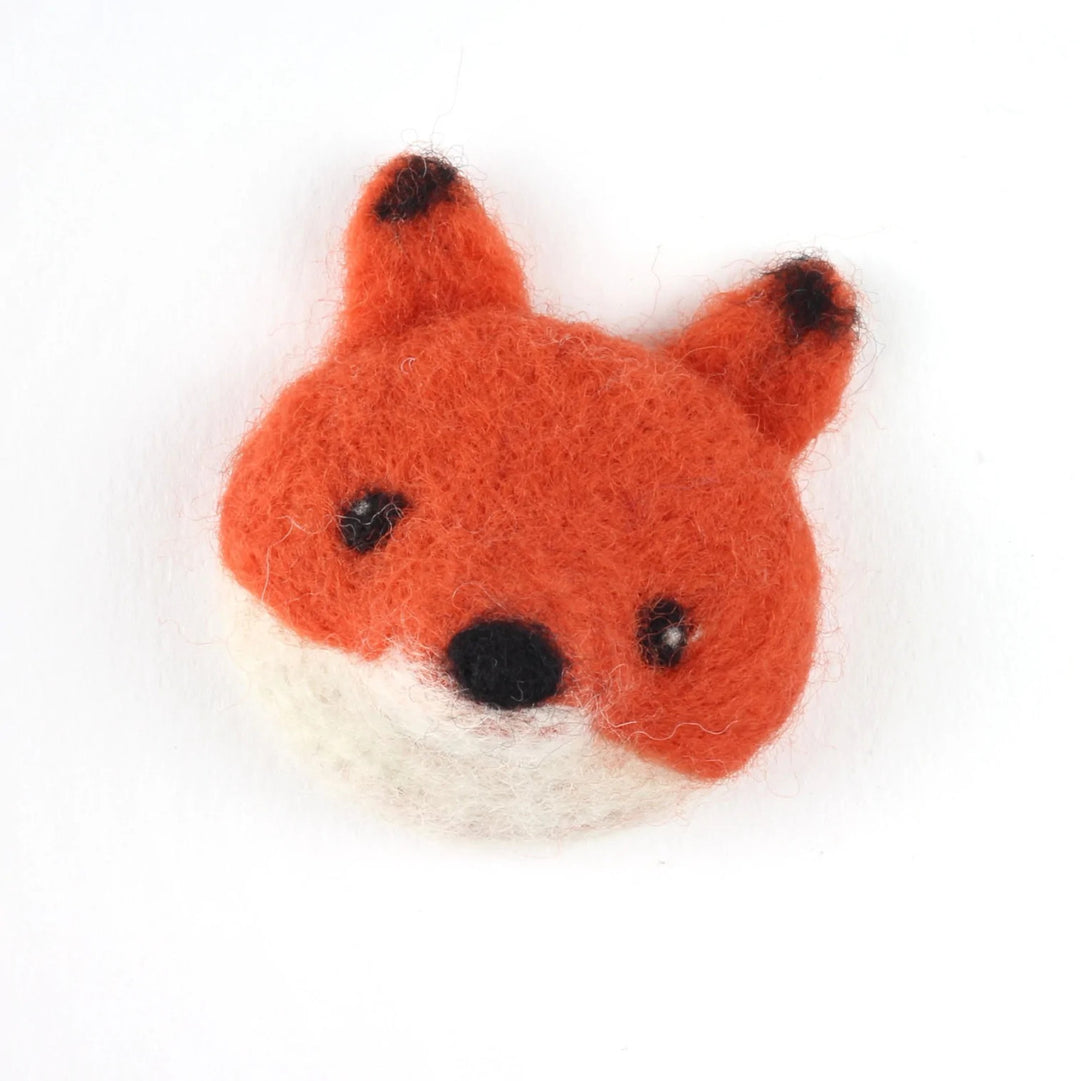 Fox Brooch Felting Kit by Hawthorn Handmade.