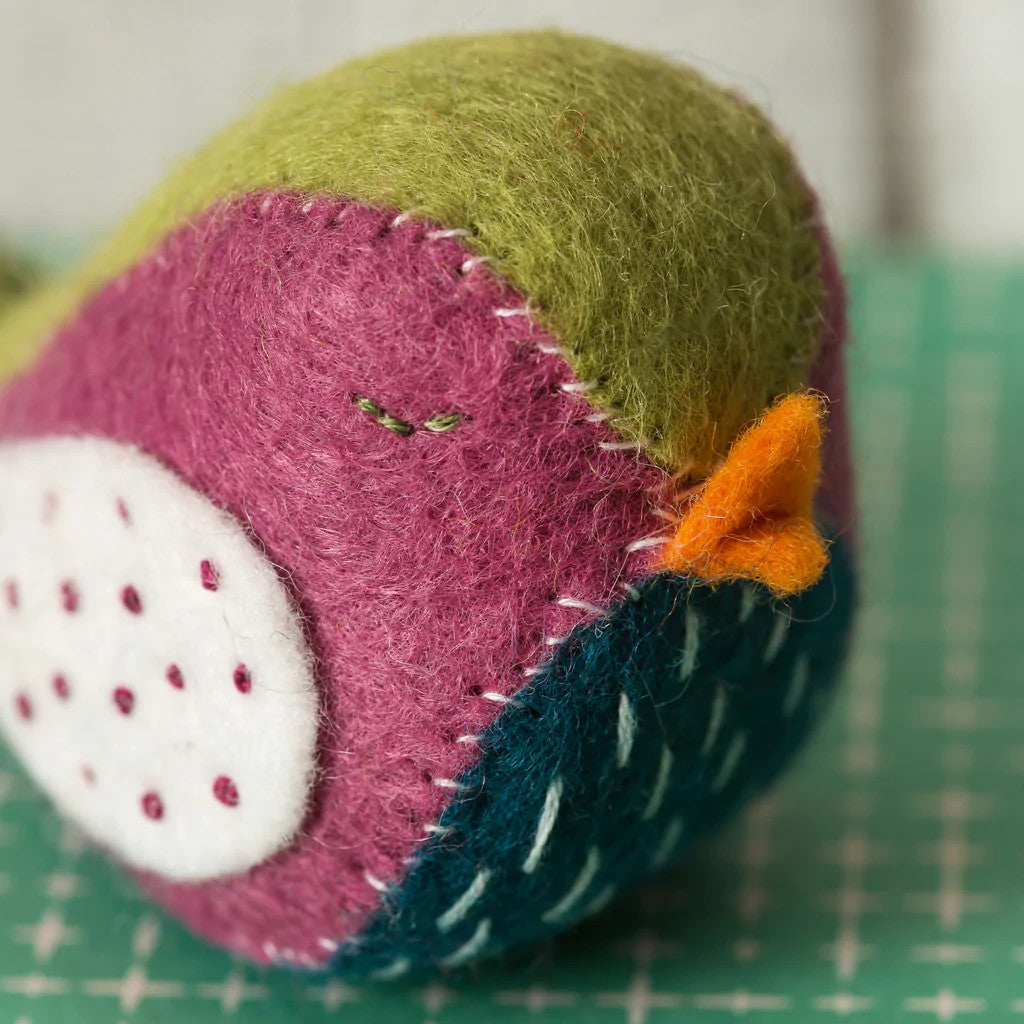 Birdhouse & Birds Wool Mix Felt Craft Kit by Corinne Lapierre