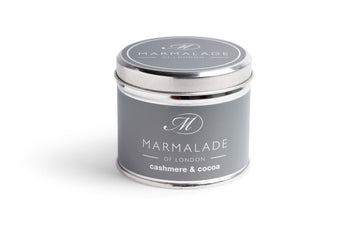 Cashmere & Cocoa Medium tin Candle from Marmalade of London. Image