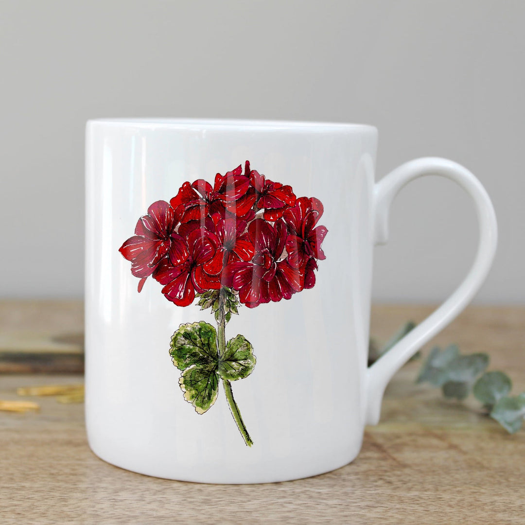 Geranium China Mug by Toasted Crumpet