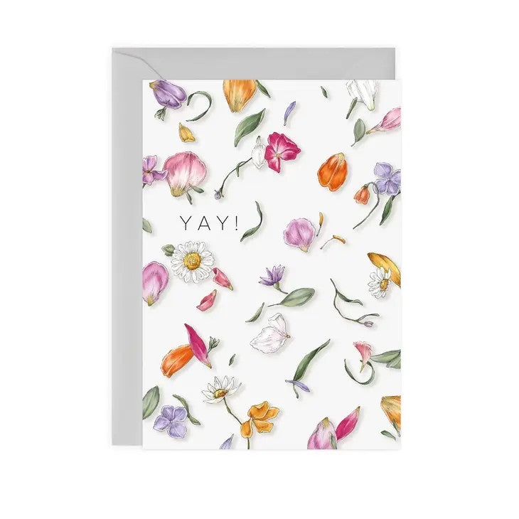 Petal Confetti - Yay! Greeting Card