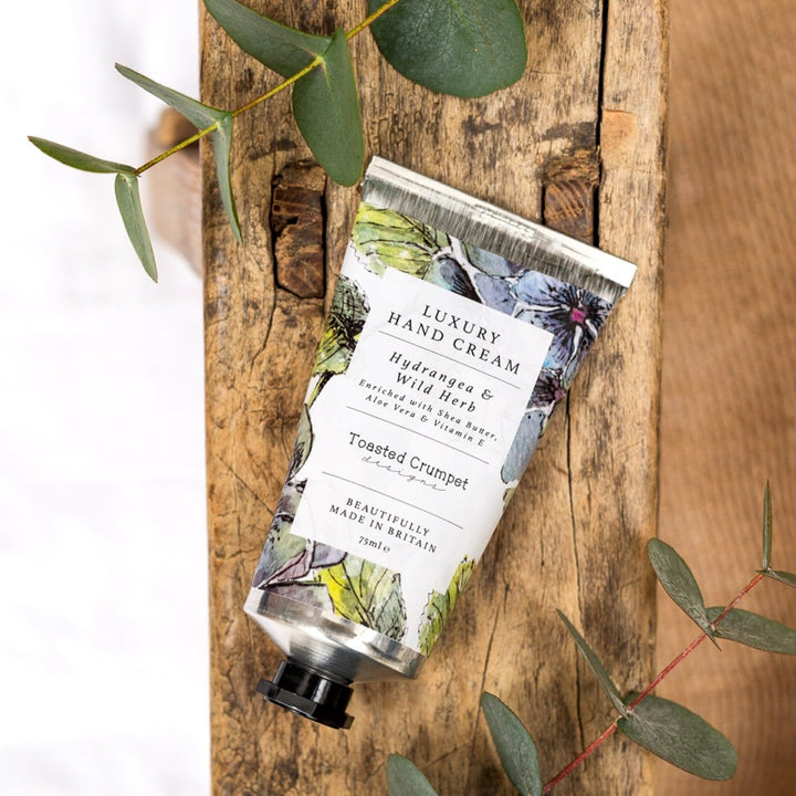 Hydrangea & Wild Herb Luxury Hand Cream 75ml by Toasted Crumpet.