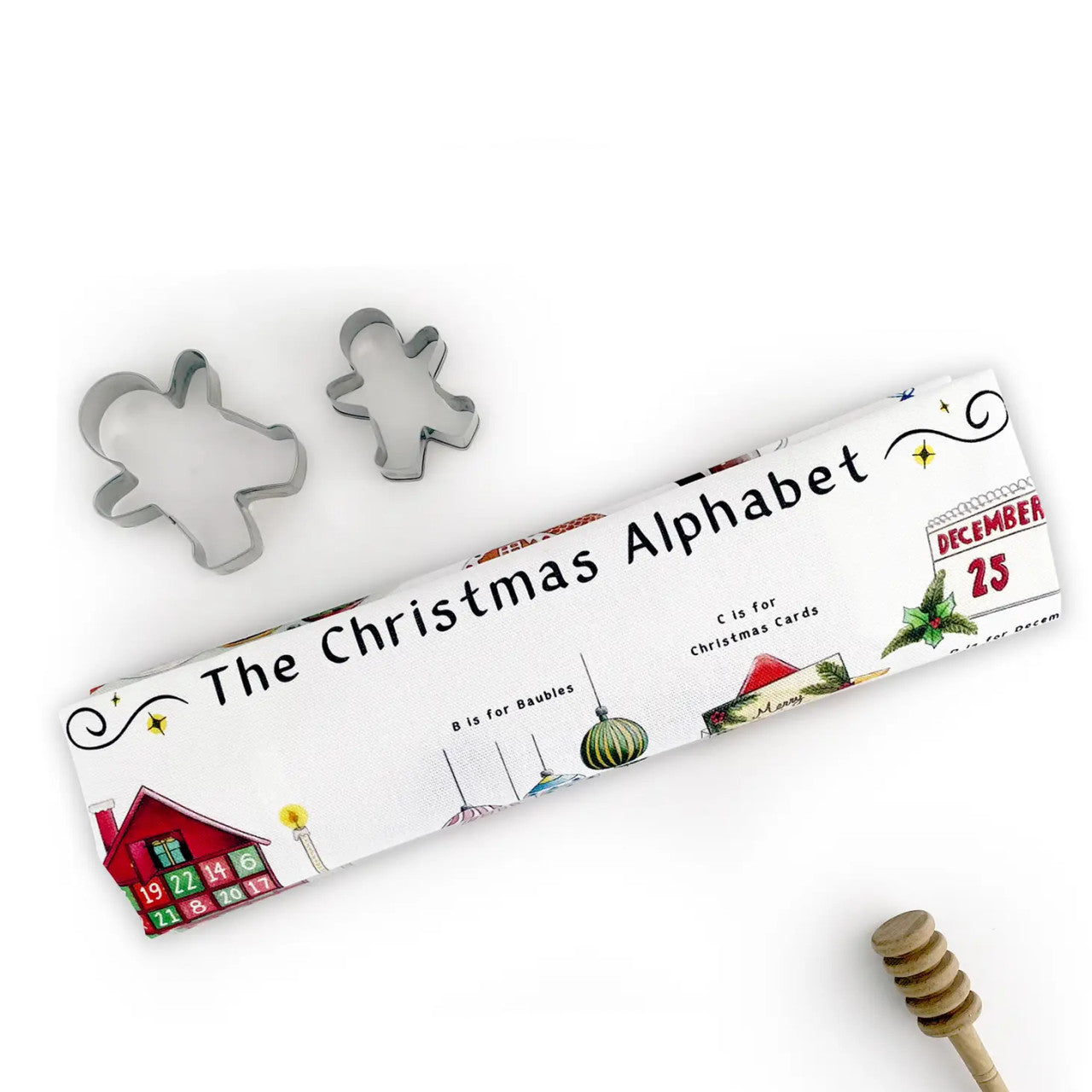 Christmas Alphabet Tea Towel