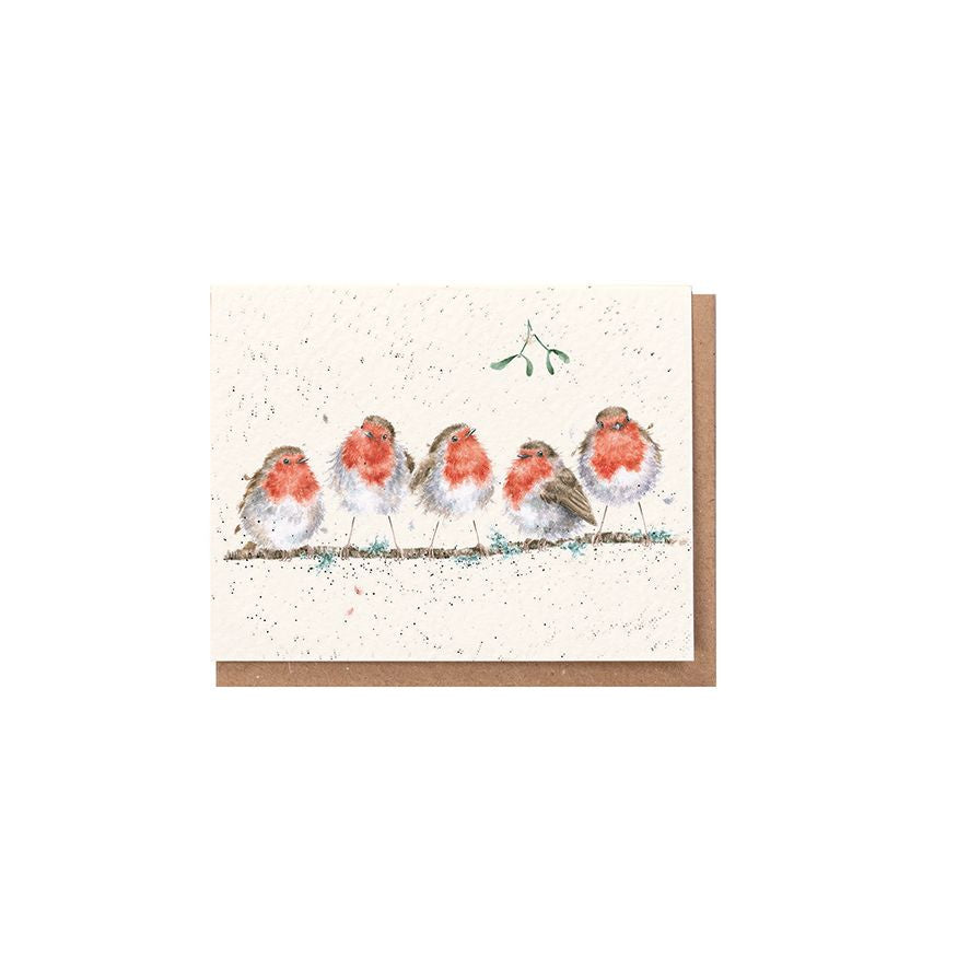 'Tis The Season to be Jolly' Robin Gift Enclosure Card