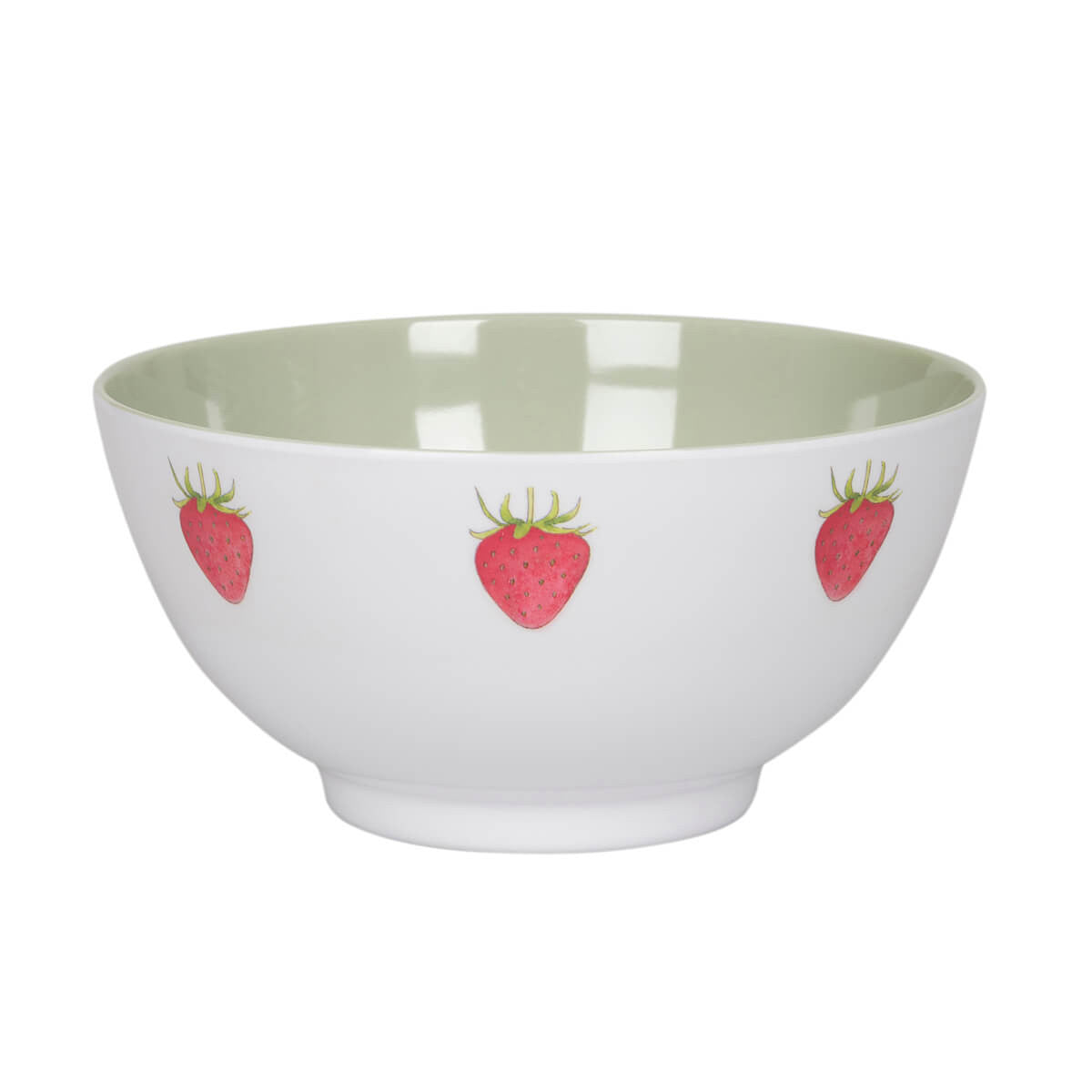 Strawberries Melamine Bowl by Sophie Allport.