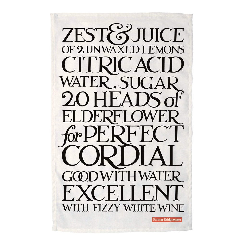 Emma Bridgewater Perfect Cordial 100% cotton tea towel 