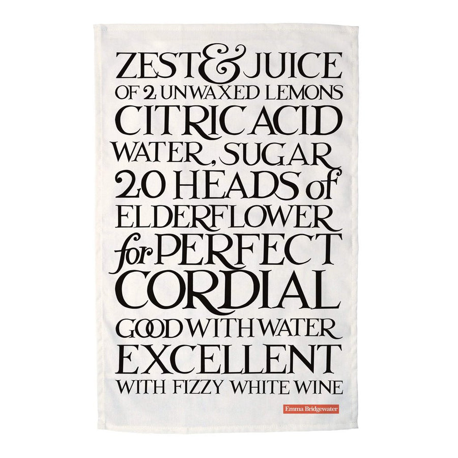 Emma Bridgewater Perfect Cordial 100% cotton tea towel 