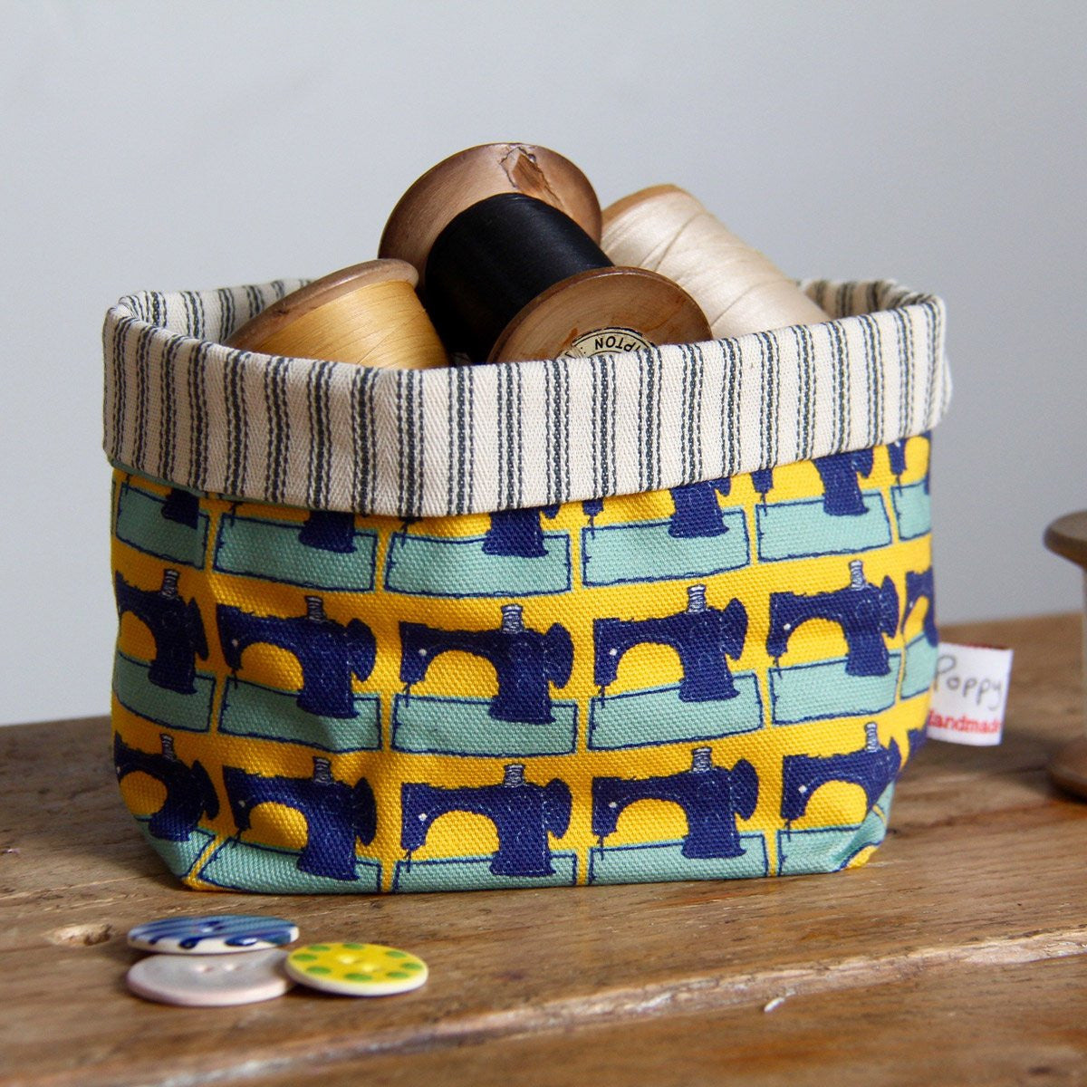 Poppy Treffry handmade small Sewing storage pot.