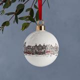 Bone china Santa's Sleigh Christmas bauble from Victoria Eggs.