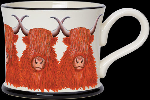 Highland Cow Mug by Moorland Pottery.
