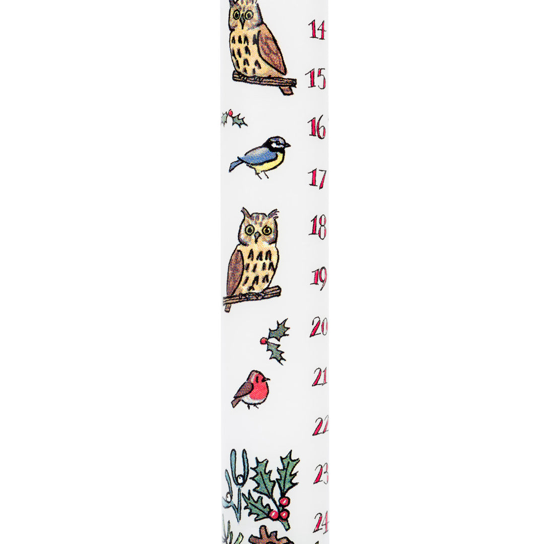 Alison Gardiner Winter Birds Advent Candle