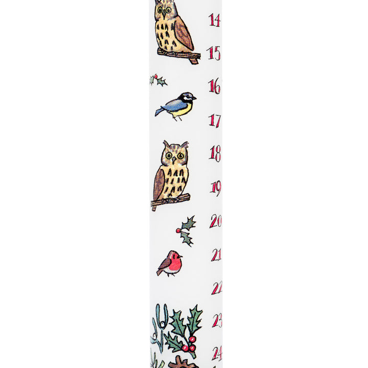 Alison Gardiner Winter Birds Advent Candle