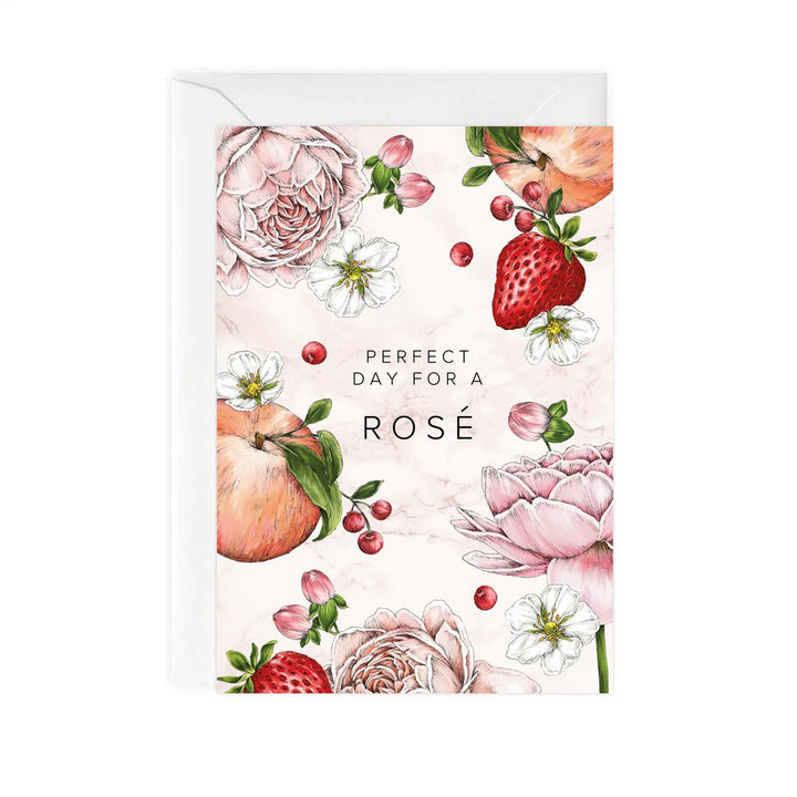 Botanical Party Rose Card by Catherine Lewis Design