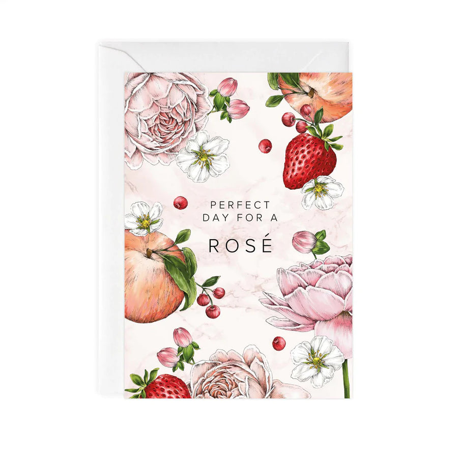 Botanical Party Rose Card by Catherine Lewis Design