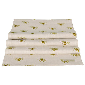 Bees Linen Table Runner by Sophie Allport. Image