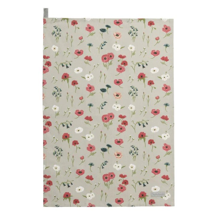 Poppy Meadow Set of 2 Tea Towels by Sophie Allport.