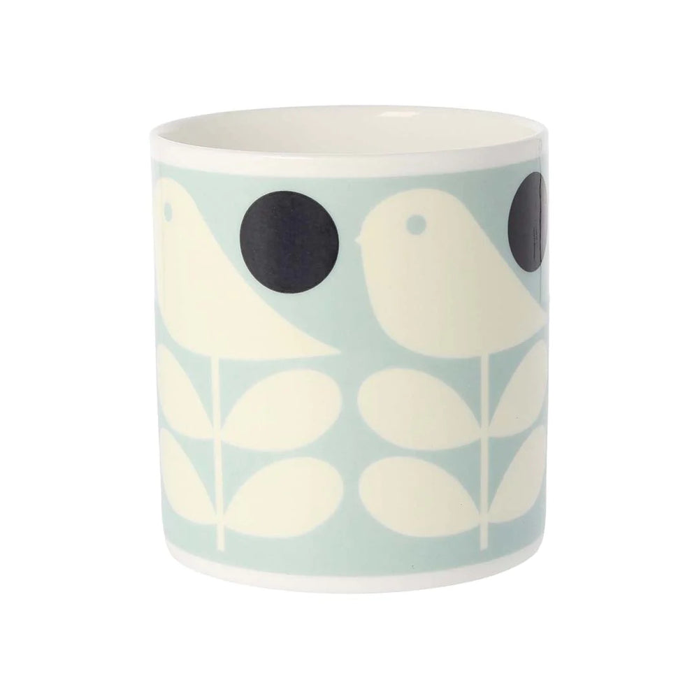 Early Bird Light Blue Bone China Mug by Orla Kiely