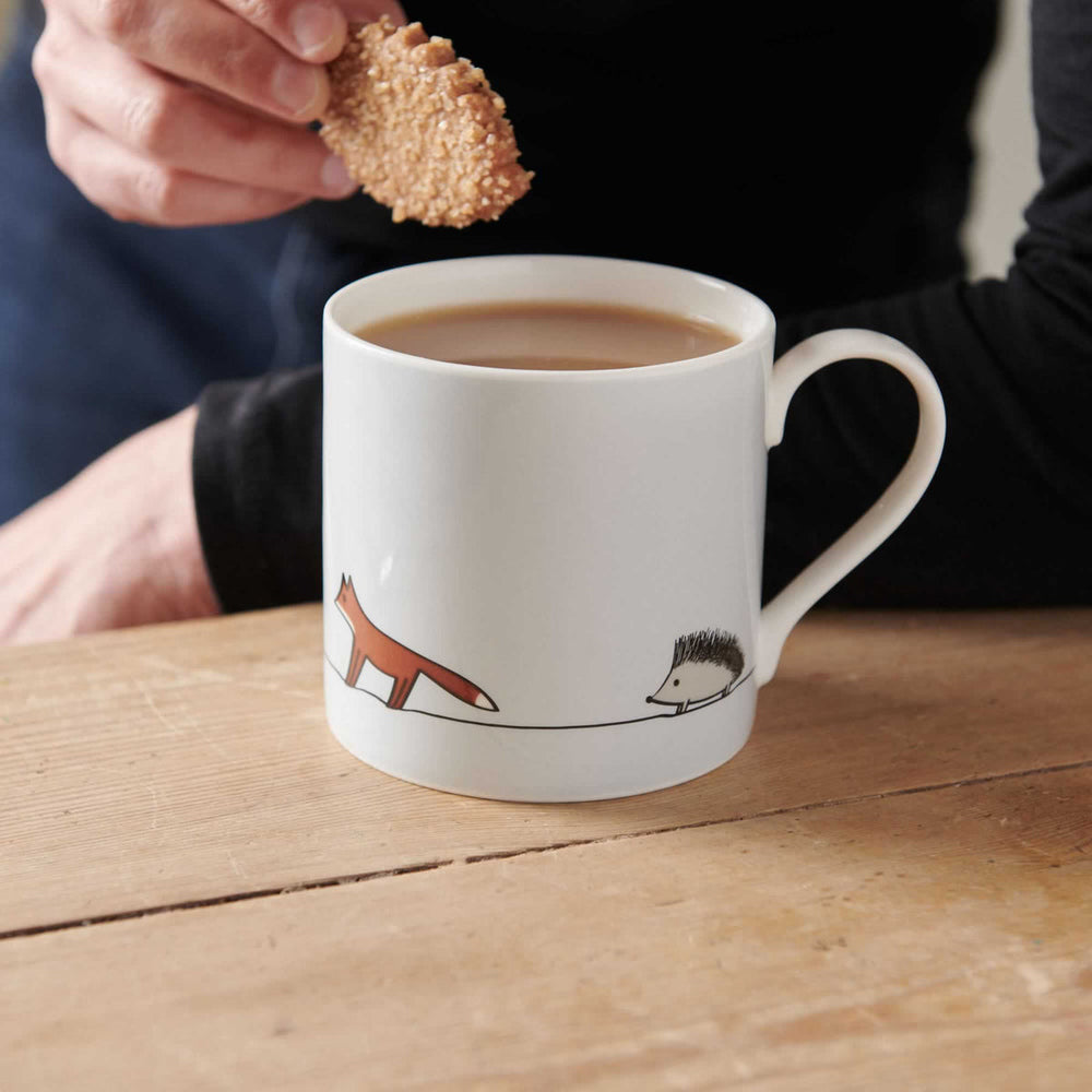 Large Woodland Collection Bone China Mug by Jin Designs.