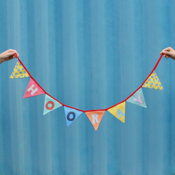 Hooray Bunting Sewing Project by Poppy Treffry.